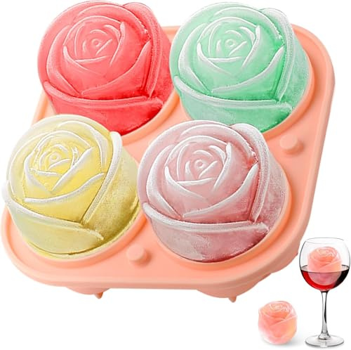 Cubiteras para Hielo Grande, Cubitera Silicona con Tapa para Cubitos de Hielo, Cubitera Silicona sin BPA Apilables Moldes de Hielo Ice Cube Tray para Cóctel Whisky