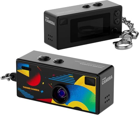 G6 Thumb Camera | Mini Keychain Digital Camera | 1080P HD Video Recorder With 0.96 LCD | 130° Wide Angle Pocket Cameras | Portable Wearable Vlog Cameras For Teens Adults