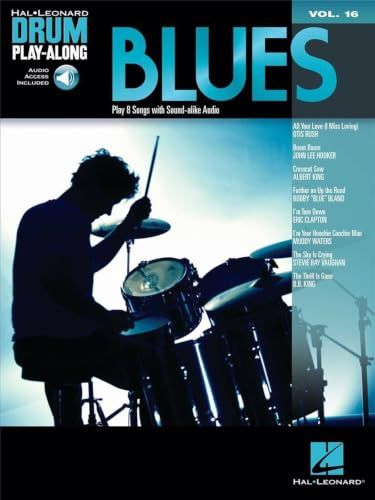 Drum Play Along Volume 16: Blues Drums: Noten, CD, Play-Along für Schlagzeug (Hal Leonard Drum Play-Along, Band 16) (Hal Leonard Drum Play-Along, 16, Band 16)