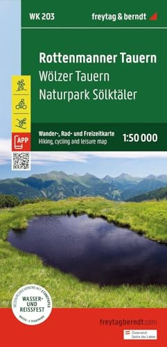 freytag & berndt Wanderkarte WK 203 Rottenmanner Tauern, Wölzer Tauern - Naturpark Sölktäler 1:50.000: mit APP, wasserfest und reißfest