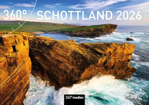 Schottland Broschürenkalender 2026 (360° Broschürenkalender 2026: A4 Format (29,7 x 21 cm), aufgeklappt A3 (29,7 x 42 cm))