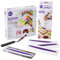 Wilton 2109-3821 - Set di decorazioni per torte, motivo a scacchi, colori assortiti