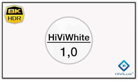HiViLux® Ultra Thin Zero RahmenLeinwand Rahmenlos PVC Kinofolie: HiViWhite Cinema 1,0/8K/4K/3D/auch für UST (16:9 135Zoll Bild:300x168cm)