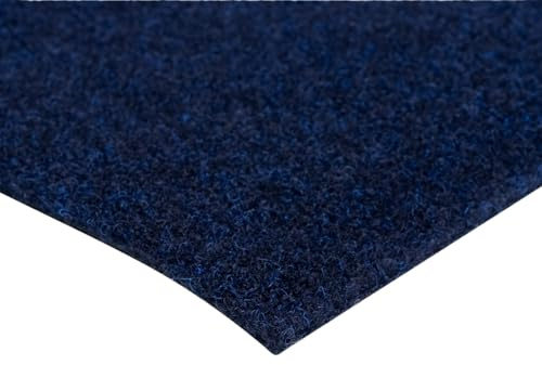 LYSEL® Boots-, Vorzelt-, Zelt-, und Campingteppich für Außenbereich Breite 200cm Navyblau Meterware