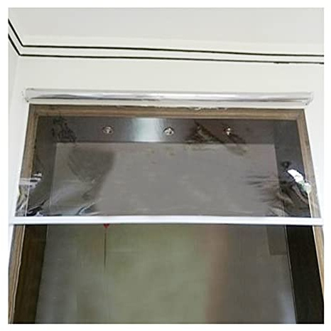 ASDQWER Transparentes Wasserdichtes Rollo,Transparente Rollo, Mit PVC wasserdichte Rollos Mit Fixierungen, Für Büro-Home-Terrassenfenster, 80/100 / 120 / 140Cm Breit,100x200cm/40x79in