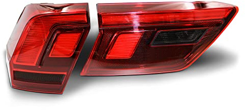 Finest Folia Rückleuchten Folie Set Aufkleber Tönungsfolie Heckleuchten passgenau zugeschnitten für Rückleuchte selbstklebend Kfz Auto Zubehör C068 (Dark Grey)