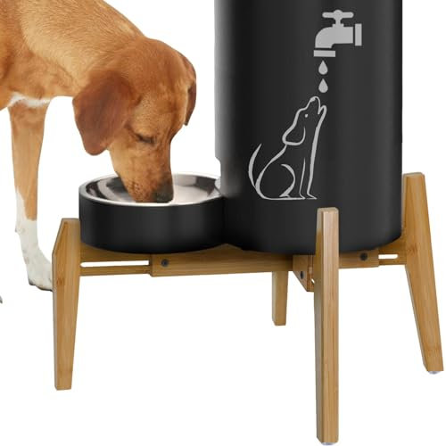 ZPirates Stand for Dog Water and Food Dispensers - Holder for Medium Feeder-Jug Sizes, Expandable Width - [Dispenser not Included]