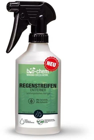 bio-chem Regenstreifen-Entferner für Wohnmobil, Caravan, Boot – 500 ml - Tiefenwirksames Haftgel - entfernt mühelos hartnäckige Verschmutzungen - Made in DE