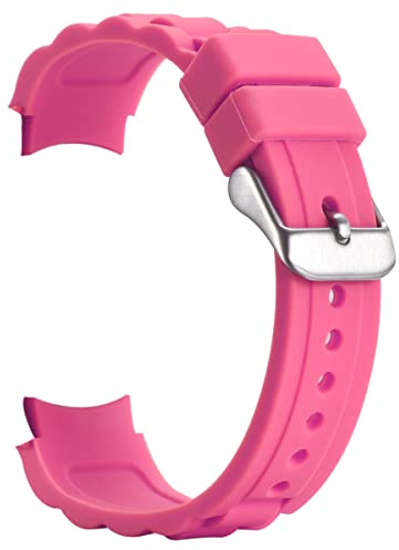 Alienwork Klockarmband Silikon-Armband Rosa Silikon Lätt Mjuk Vattentät