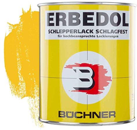 Erbedol | Schlagfester Lack | John Deere | SL1360 | gelb | 0,75 l | Traktor | Landmaschinen | Traktor marken | Instandhaltung | Farbe | schlagfest SL1360-0,75 l - gelb | Landmaschinenlack