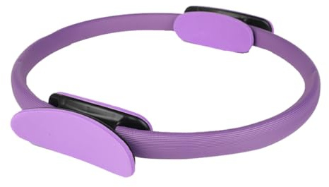 ICDKOYK Anneau magique pour le sport, léger, Compact et antidérapant, entraînement polyvalent, accessoires de Pilates, outils de gymnastique TPE, violet, 37.5 * 3.5 cm