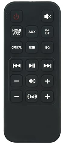 VINABTY Neu TAB7305 Soundbar Ersatz Fernbedienung - TAB7305 Fernbedienung für Philips Sound Bar Speaker - Remote Controller