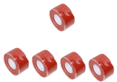 ULTECHNOVO 5pezzi Nastro Sigillante Autoadesivo Per Riparazione Perdite Eccellente Resistenza Shock e Isolamento Adatto Per Ceramica