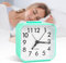 VFANDV Réveil Analogique Silencieux, Analogique Silencieux sans Tic-Tac Petite Réveil Lumineux avec Fonction Snooze Réveil De Voyage Silencieux De Table (Vert)