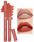 Matte Waterproof Lip Liners Pencil - 2 in 1 Matte Liquid Lip Liner and Lipstick Long Lasting and Waterproof Pencil Non-Stick Cup for All Skin Types (05#, 12g)