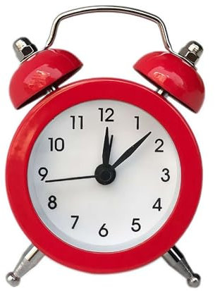 DHliIQQ Sveglia forte per chi dorme pesanti, orologio da scrivania decorativo retrò, silenzioso al quarzo senza ticchettio, sveglia analogica a doppia campana per bambini per camere da letto