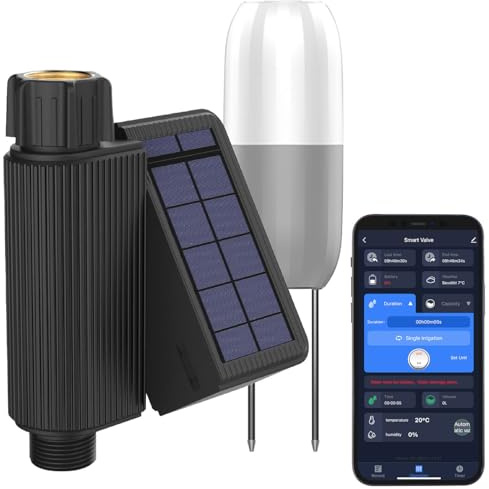 Royal Gardineer WiFi Bewässerungscomputer mit integr. Solarpanel + Bodensensor