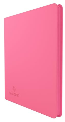 Gamegenic Zip-Up Album 24-Pocket, Organize Standard and Japanese Size Collectible Cards, Premium Card Game Protector, Holds up to 480 Cards, Ideal for Playset Collections, Pink Color
