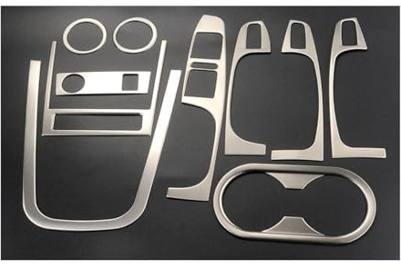 Interruptor Control Ventana Para VW Para J&etta MK6 2012-2015 Panel Control Central LHD Panel Auxiliar USB Coche Caja Cambios Panel Control Elevador Ventana Adhesivo Decorativo(Full Kit 10pcs)