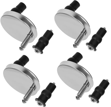 Tofficu Tornillos de Fijación para Asiento de Inodoro Expansores de Goma Resistentes con Tornillos Metálicos Accesorios de Montaje Duraderos para Reparación Segura y Rápida