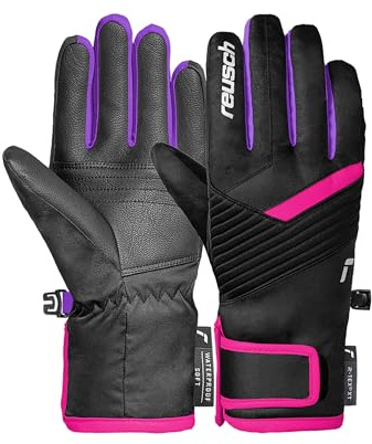 Reusch Skihandschuhe für Kinder | wasserdicht | Touchscreen-kompatibel | warme, winddichte & atmungsaktive Winterhandschuhe, für Ski & Outdoor, Größe 3-6,5, Dan R-TEX XT Junior