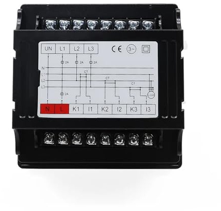 1 pz amperometro digitale trifase voltmetro tipo pannello con 3 pz misuratore di frequenza corrente 100 A 200 A 300 A(TPYE 1,30A)