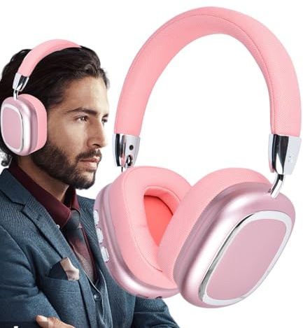 Generico Casque sans fil - Casque bluetoth pour musique DJ sur l'oreille, écouteurs légers avec microphone intégré | Streaming sans fil Jeux Sport Voyage Maison Travail TV Téléphone portable
