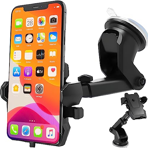 Retoo Auto Handyhalterung mit 360°Drehbar und Silikonschutz, KFZ Halterung für 4,5 – 6,5 Zoll Smartphone zum Amaturenbrett, Universal Handyhalter Kompatibel mit Samsung, LG, iPhone, Huawei, Xiaomi