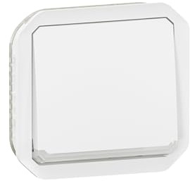 LEGRAND, Plexo New 069613L Interrupteur va-et-vient lumineux en saillie pour pièces humides 1 voie avec voyant de localisation intégré, 10 A, 230 V, I