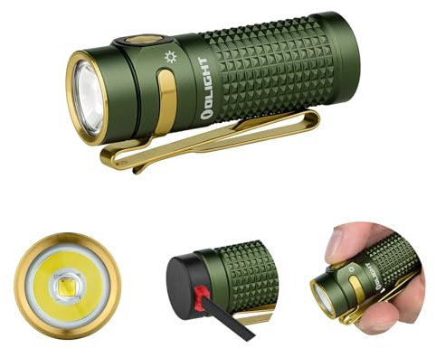 OLIGHT Baton 4 LED Kleine Taschenlampe Wiederaufladbare für Alltag | 170 Meter Leuchtweite Superhelle mini Handlampe mit 6 Modi, 30 Tage Laufzeit stark Flashlight IPX8 für Alltag