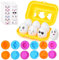 Color Shape Matching Eggs for Toddlers, Easter Eggs, Preschool Learning Educational Sorting Easter Eggs Toys Gift Recognition Skills Geometric Eggs Puzzle for Kids Boys Girls with Yellow Eggs Holder
