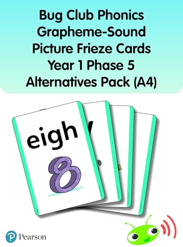 Bug Club Phonics Grapheme-Sound Picture Frieze Cards Year 1 Phase 5 alternatives (A4) (Phonics Bug)