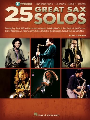 25 Great Sax Solos: Lehrmaterial, CD für Saxophon