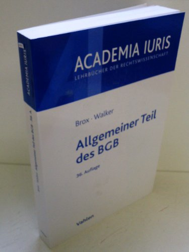 Allgemeiner Teil des BGB