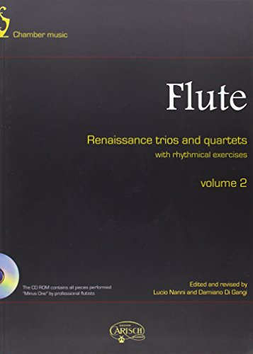 Flute. Renaissance trios and quartets (with rhythmical exercises). Partitura (Vol. 2)