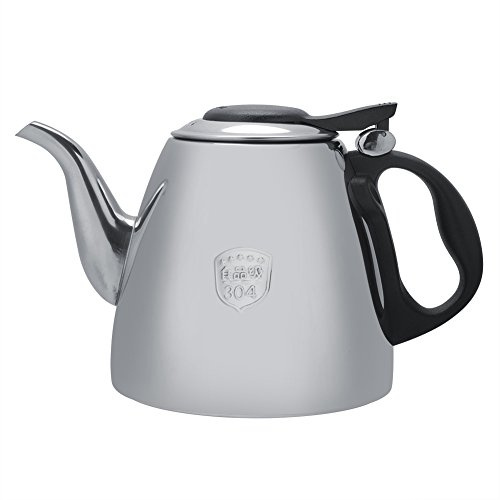 Teiera del Piano Cottura, Stufa in Acciaio Inox teiera Maniglia Resistente al Calore del bollitore del t¨¨ della caffettiera 1.5L