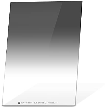 GND8 Filter, K&F CONCEPT Soft Graduated Neutral Density Filter Square ND8(0.9/3 Stops) 100 * 150 * 2.0mm Optical Glass GND Slim HD MRC Coating Waterproof