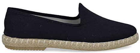 PAYMA - Espadrillas Basse da Uomo a Spuntone Spina di Pesce. Pantofole Estive. Brasiliano per Uomo. Suola di Iuta e Gomma. Colore: Blu Navy, Taglia: EU 40