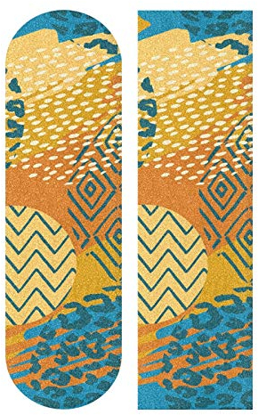 MNSRUU Skateboard Griptape Graffiti Dots Griptape Schleifpapier für Roller Rollerboard, 22,9 x 83,1 cm