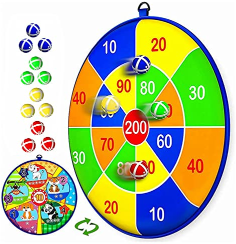 Lbsel Stoff Dartscheibe - Kinder Game, Indoor/Outdoor Fun Party Spiel, Wurfspiel, Kleine Geschenke Für Kinder Ab 3 Jahren (25.5in/65cm), Halloween