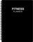 Fitness Journal for Women & Men - A5 Workout Journal/Planner to Track Weight Loss, GYM, Bodybuilding Progress - Daily Health & Wellness Tracker, Black, 14.8 x 21cm