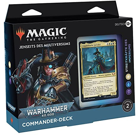 Magic The Gathering Jenseits des Multiversums: Warhammer 40.000 Commander-Deck – Streitkräfte des Imperiums (Deutsche Version), Multi, D07881000