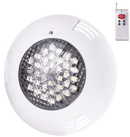 Foco de Piscina LED 36W RGB con Mando Distancia Ø295mm 30,000H Montaje superficie [WR-295-2AS-36W-RGB] | Greenice
