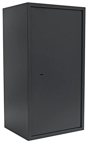 Profirst Möbeltresor Saphir 6 – Doppelbartschloss, anthrazit, 45x85x36 cm (BxHxT), mit herausnehmbarem Fachboden, Filzeinlage & Montagematerial