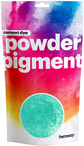 Hemway Cement Powder Pigment Dye Metallic Mint Green 50g | Concrete Colour Powder Toner for Cement, Mortar, Plaster, Premium Colour Enhancement