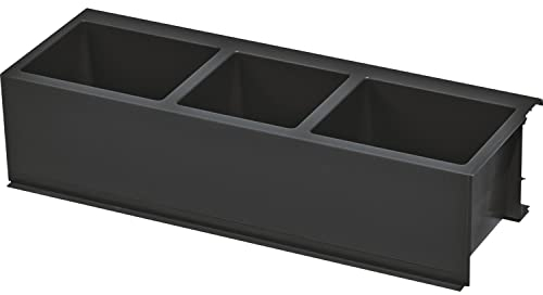 NINKA SideBOX 5051.82 41514 - Sistema organizer per cassetti Legrabox altezza C, con 3 scomparti per ulteriore spazio di archiviazione, in plastica, antracite, argento