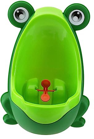 kiskick Urinoir pour Enfants, Dessin animé Grenouille Salle de Bain Enfants Tout-Petits Pot d'entraînement de Toilette urinoirs Debout Mural urinoir d'entraînement de Pot bébé Pot urinoir d'entr
