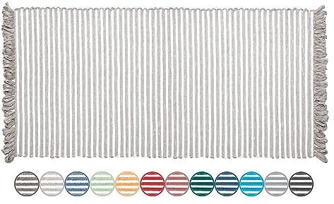 Lashuma Schlafzimmer Läufer Farbe: Grau, waschbare Bettumrandung Größe: 60x120 cm