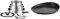 Tefal Ingenio Batterie de cuisine 8 pièces, Poêles, Casseroles, Poignée amovible & Ingenio Poêle à crêpe 27 cm, Induction, Revêtement antiadhésif, Fonte d'aluminium, Empilable