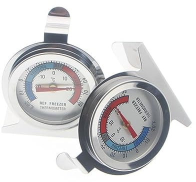 ANDRESLAD 6 Pièces Thermomètre De Réfrigérateur Durable Alarme De Congélateur Sans Fil Grand Cadran Thermomètre Wi-fi De Congélation Appliqué Réfrigérateur Sans Fil Silver